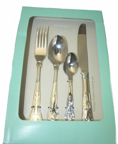 Waitrose Dining Vintage (Kings Pattern) 16 piece cutlery set